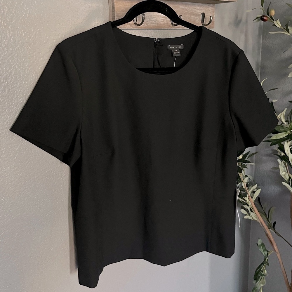 Ann Taylor Suiting Collection Blouse With Zippered Back